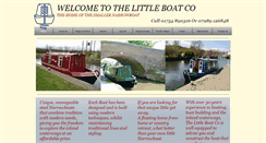Desktop Screenshot of littleboatco.co.uk